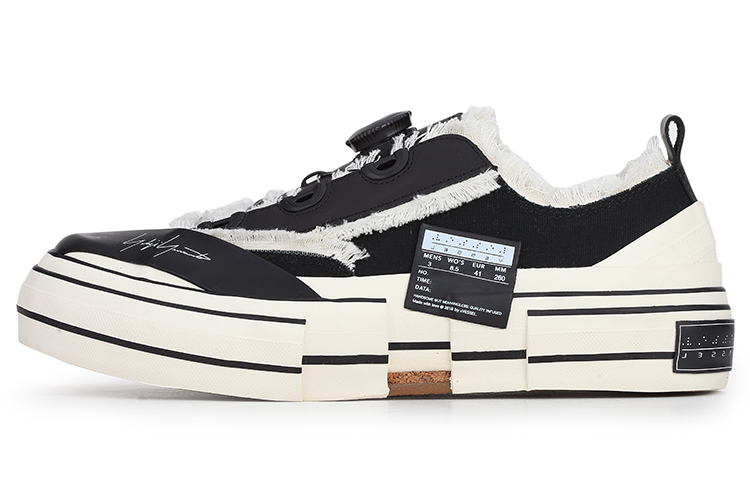 【代購】XVESSEL x Yohji Yamamoto Canvas Shoes Unisex Black White FG-E18-861