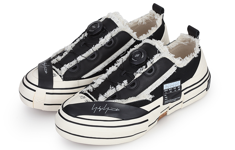 【代購】XVESSEL x Yohji Yamamoto Canvas Shoes Unisex Black White FG-E18-861