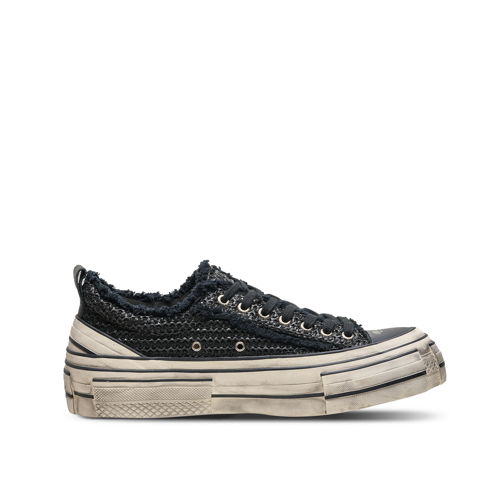【代購】VESSEL Low top Canvas Shoes Unisex Black S25X81B