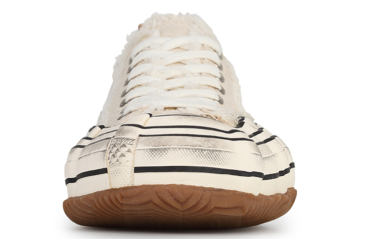 【代購】VESSEL G.O.P. Lows O.G. White Distortion Gene Mutation Low top Canvas Shoes Unisex White Brown F21X29W