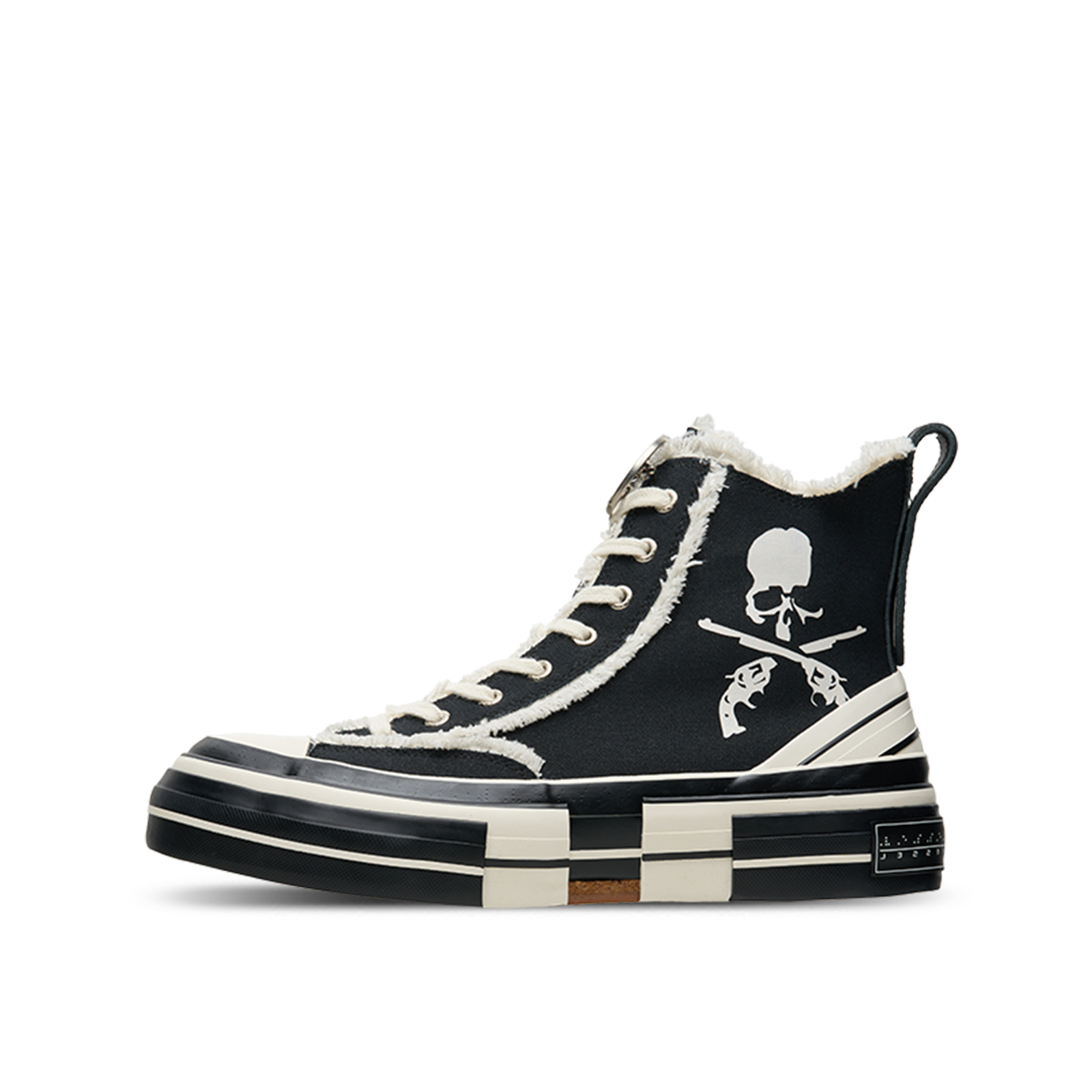 【代購】XVESSEL x MMJ·ROARGUNS High top Canvas Shoes Unisex Black White F24X52B