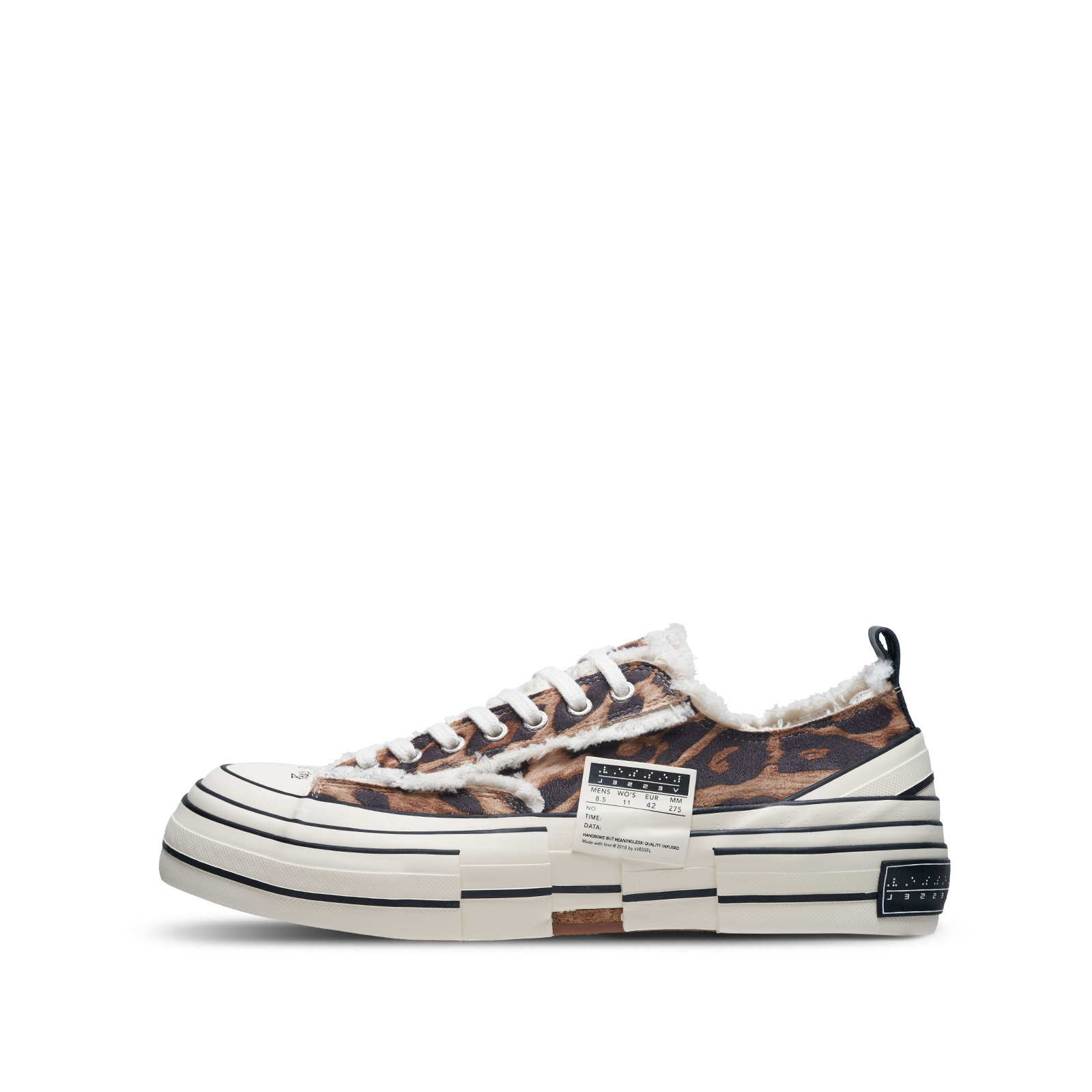 【代購】VESSEL Low top Canvas Shoes Unisex Brown F22X85B