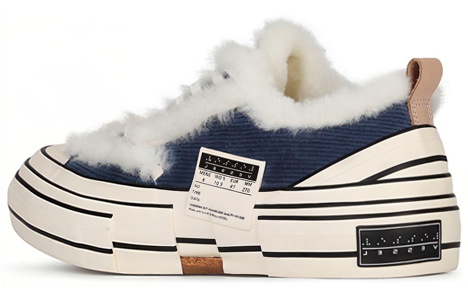 【代購】VESSEL Lows Winter Warmers Low top Canvas Shoes Unisex Blue F20X008B1