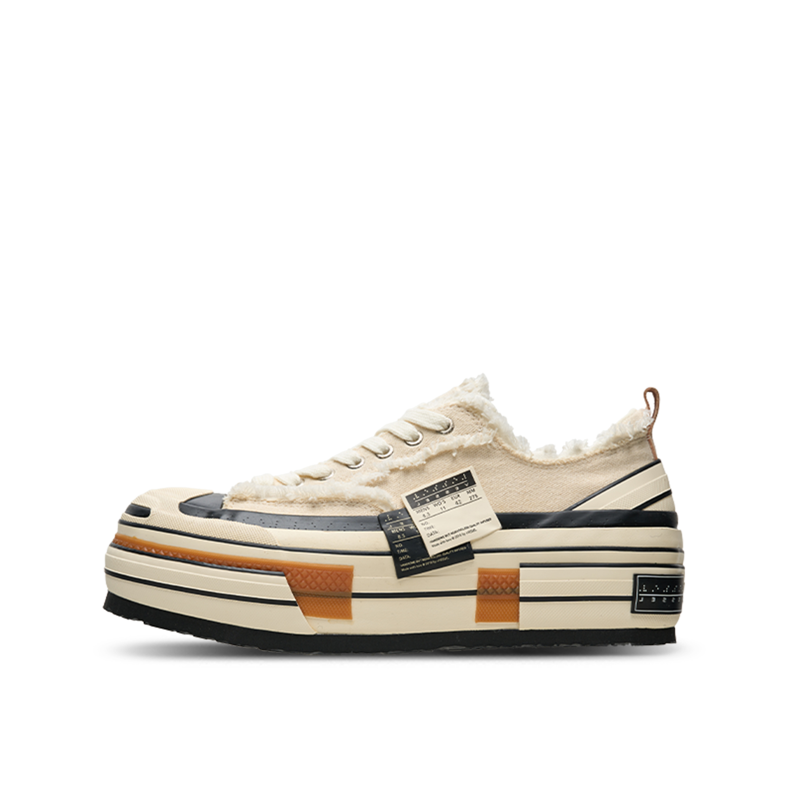 【代購】VESSEL Climbing Ladder Open Ended Smile Low top Canvas Shoes Unisex Ecru F24X41M
