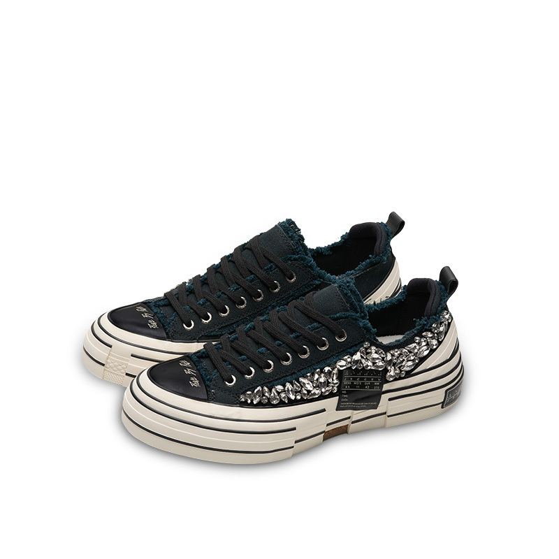 【代購】VESSEL Slip Resistant Abrasion Resistant Low top Canvas Shoes Unisex Black F24X43B