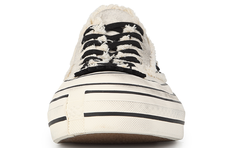 【代購】XVESSEL G.O.P. Lows Black Flame Low top Canvas Shoes Unisex Black F21X24B