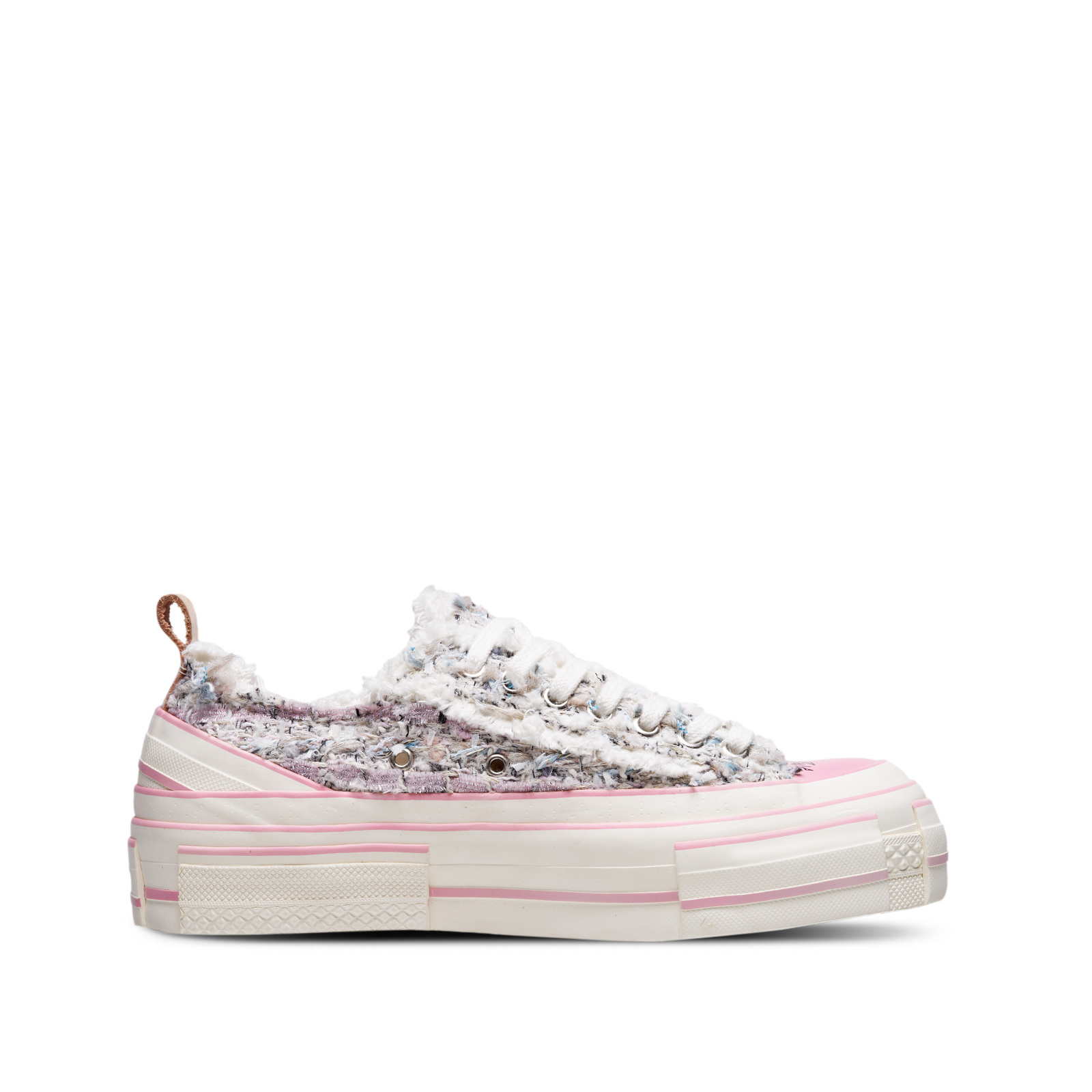 【代購】VESSEL Low top Canvas Shoes Unisex White Purple S22X59S