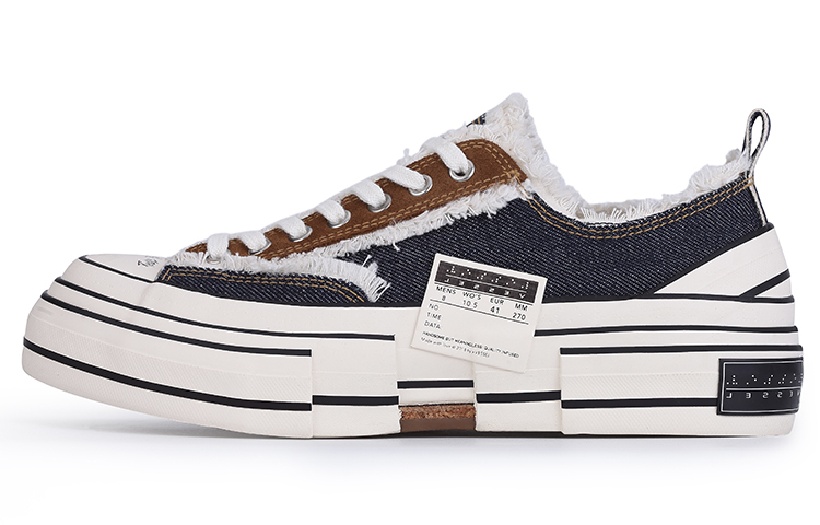 【代購】VESSEL G.O.P. Lows Denim Low top Canvas Shoes Unisex Blue F21X25B