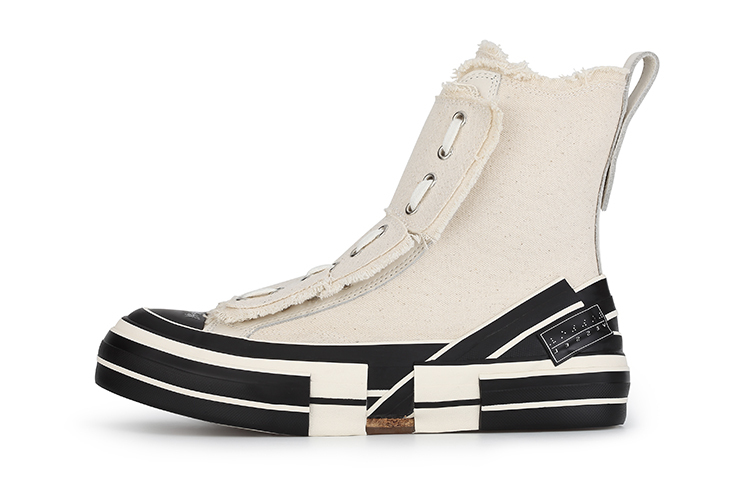 【代購】Yohji Yamamoto X XVESSEL Canvas Shoes Unisex High Top Ecru YX-E01-090-02