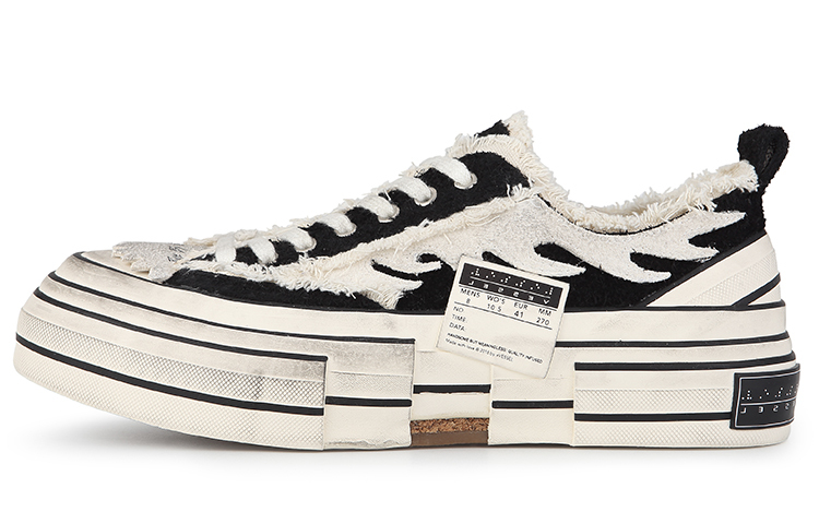 【代購】VESSEL G.o.p. Lows White Flame Low top Canvas Shoes Unisex White F21X24W