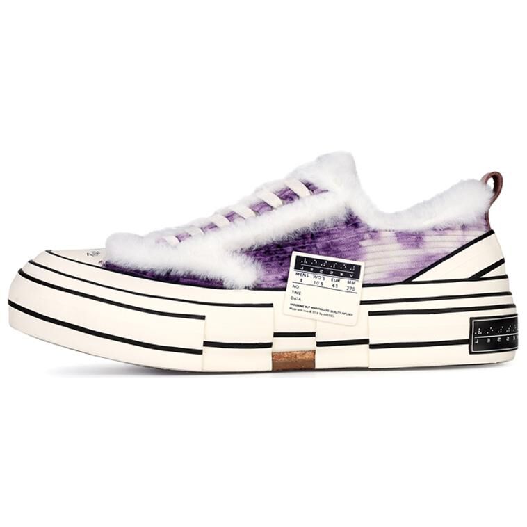 【代購】VESSEL Lows Winter Warmers Low top Skateboard Shoes Unisex Purple F20X008P1