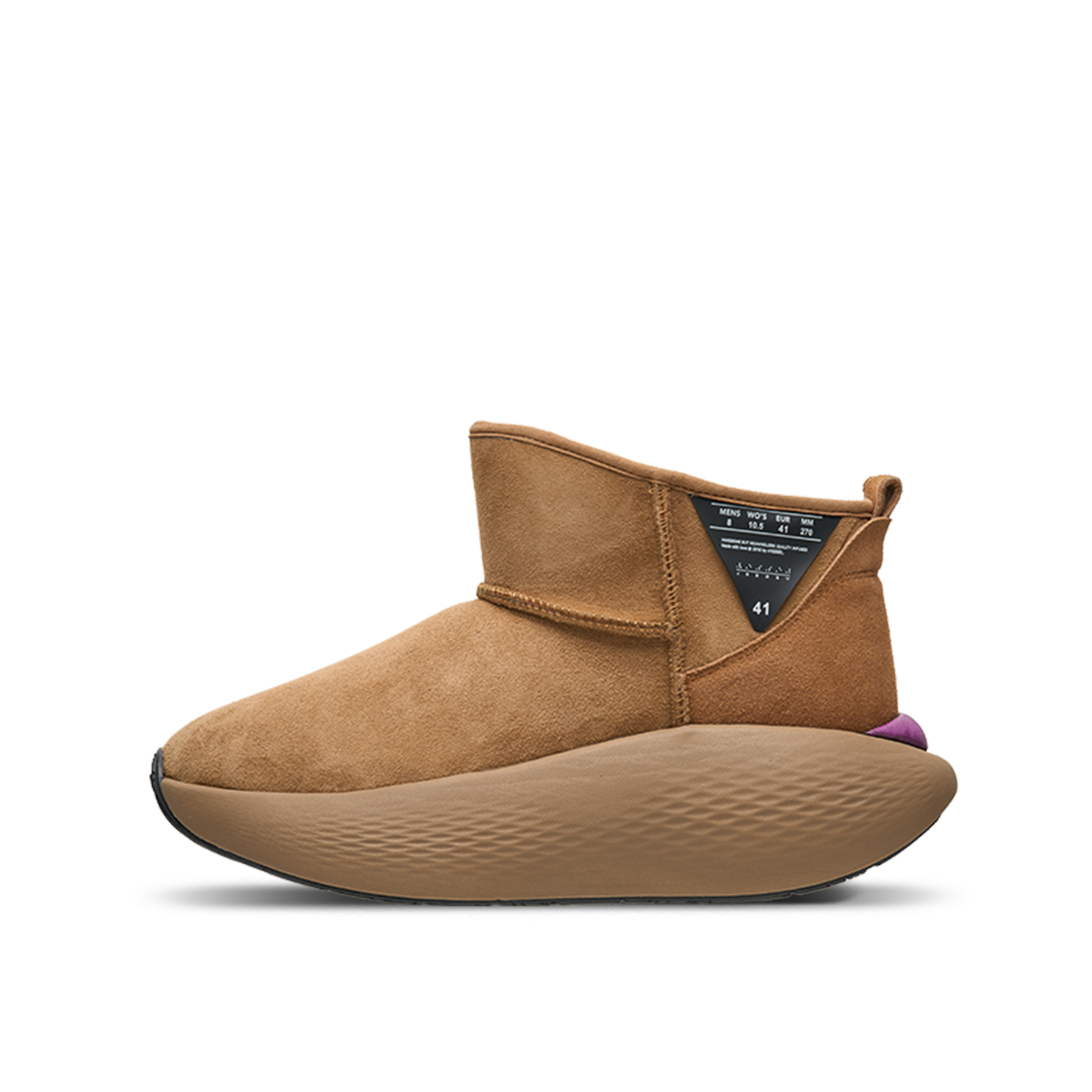 【代購】VESSEL Shake Fun Sheepskin Thermal Height Increasing Short Snow Boots Unisex Brown F24X57Y