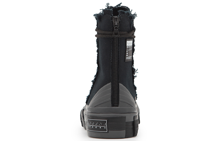 【代購】XVESSEL x Yohji Yamamoto Coverage Height Increasing High top Canvas Shoes Unisex Black FR-E15-063