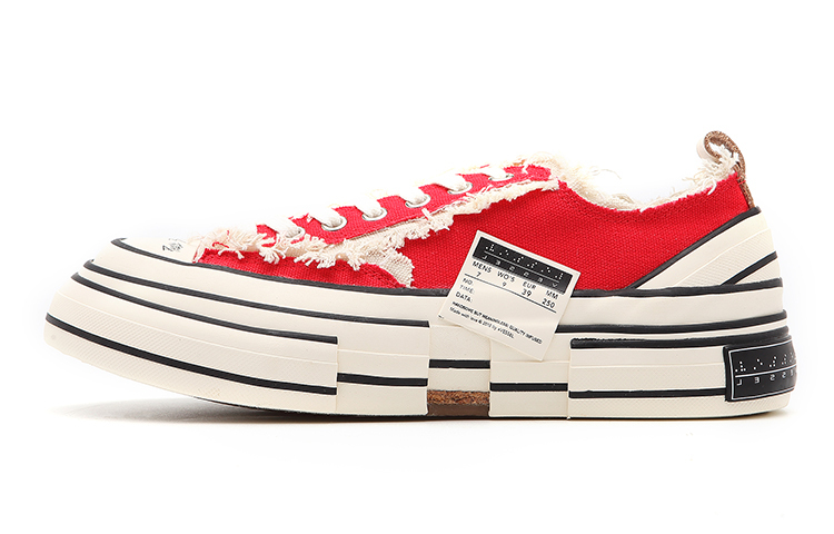 【代購】VESSEL Red Hot Chili G.O.P. Lows Low top Canvas Shoes Unisex Red S19X001BR