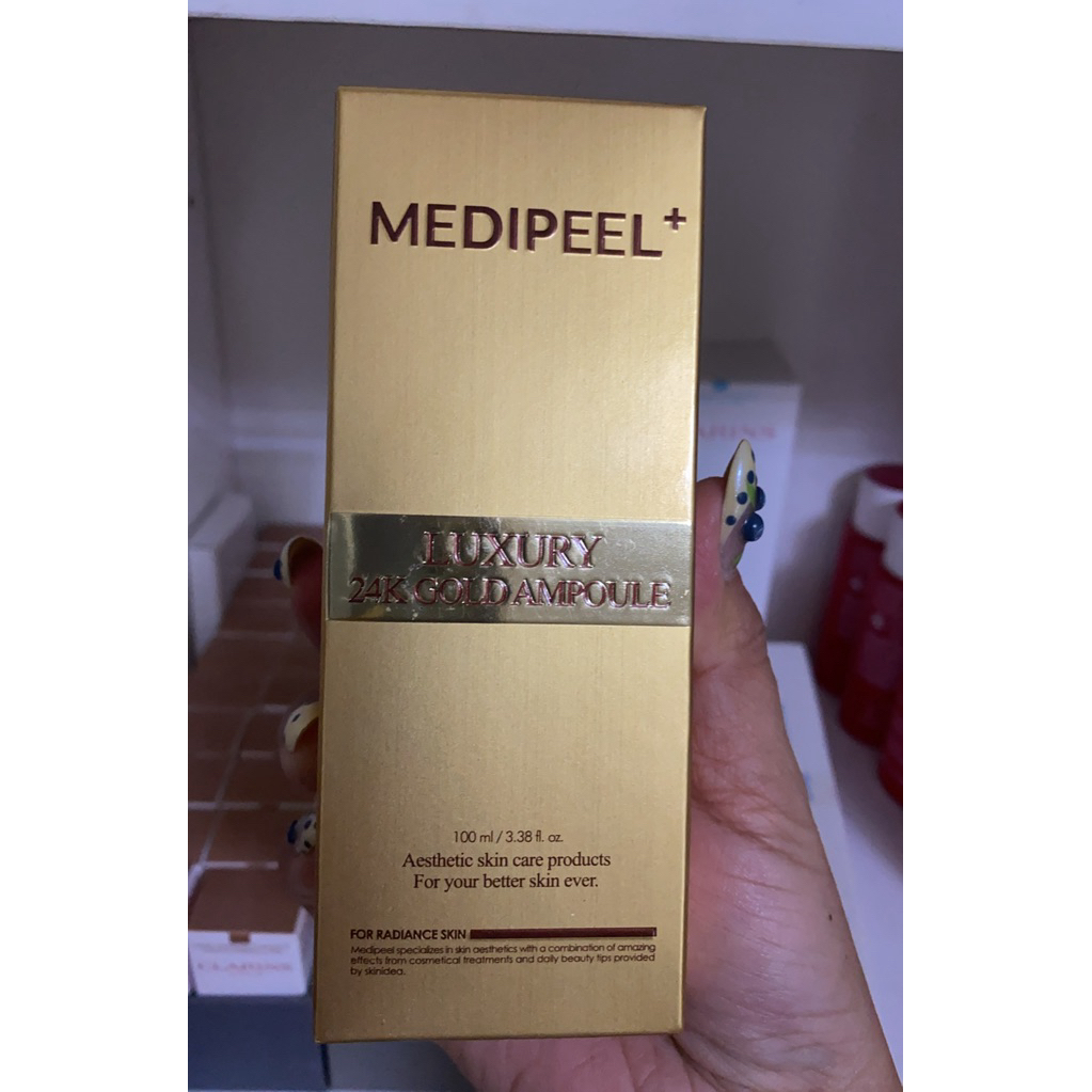 【預購】Medi-Peel ZKR081509 奈米黃金安瓶精華液 (買一送一)（送隨機軟膜1片 + 手膜/腳膜1片）