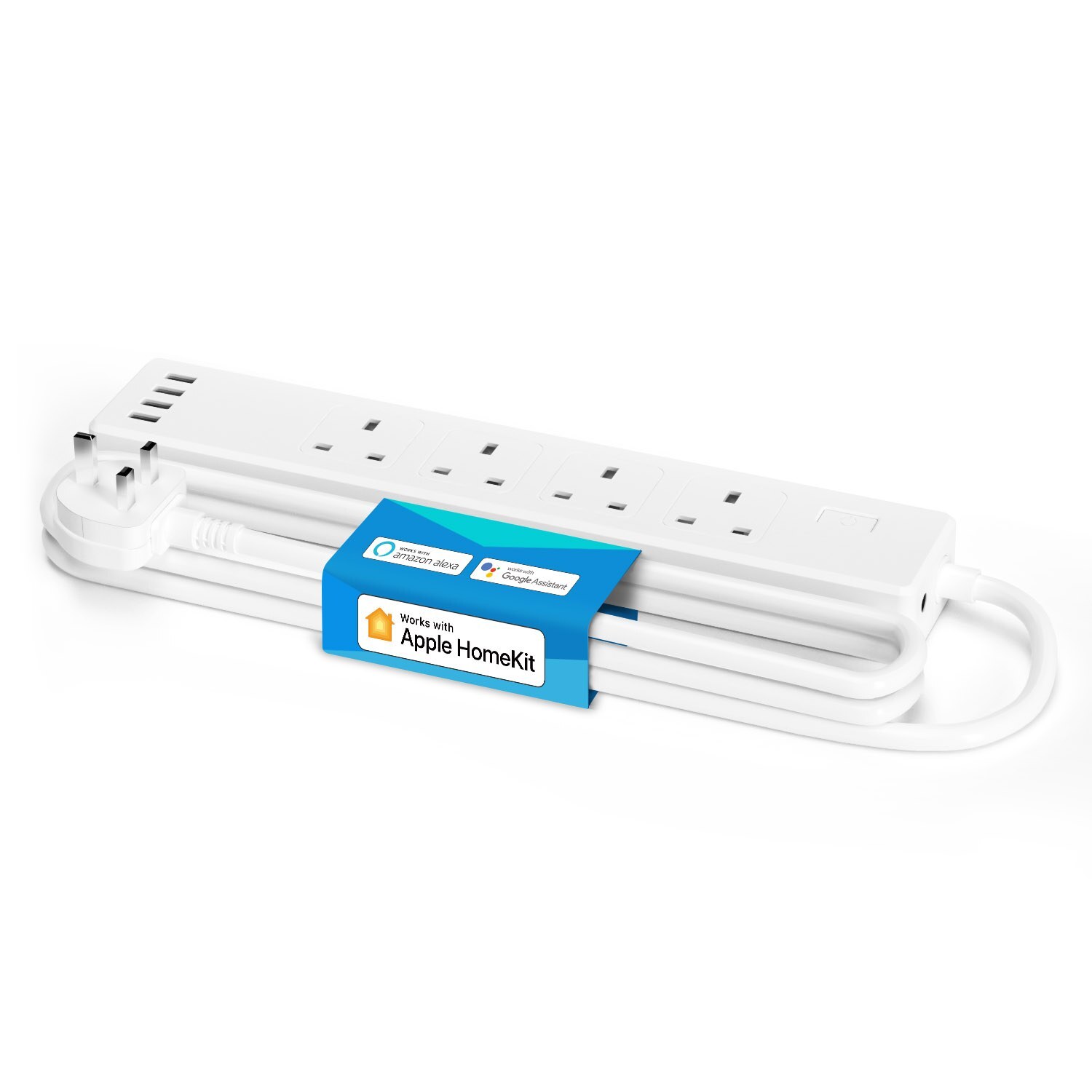 Meross Smart Wi-Fi Surge Protector 智能防雷拖板 (4位插座 + 4 USB) | MSS425F | Apple HomeKit