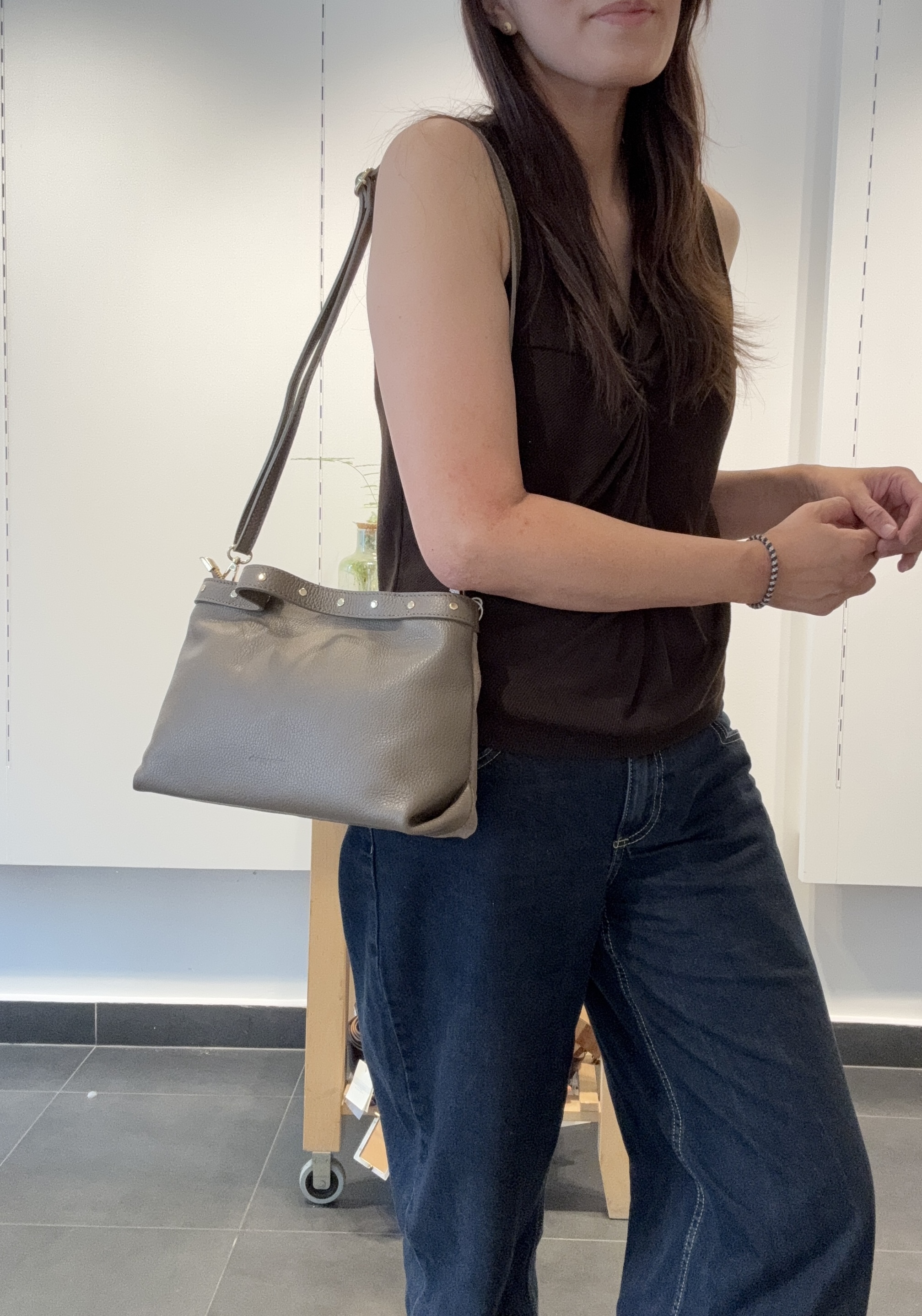 Cherry Paris Leather MAGDA SUÈDE - 4237 Taupe 灰褐色