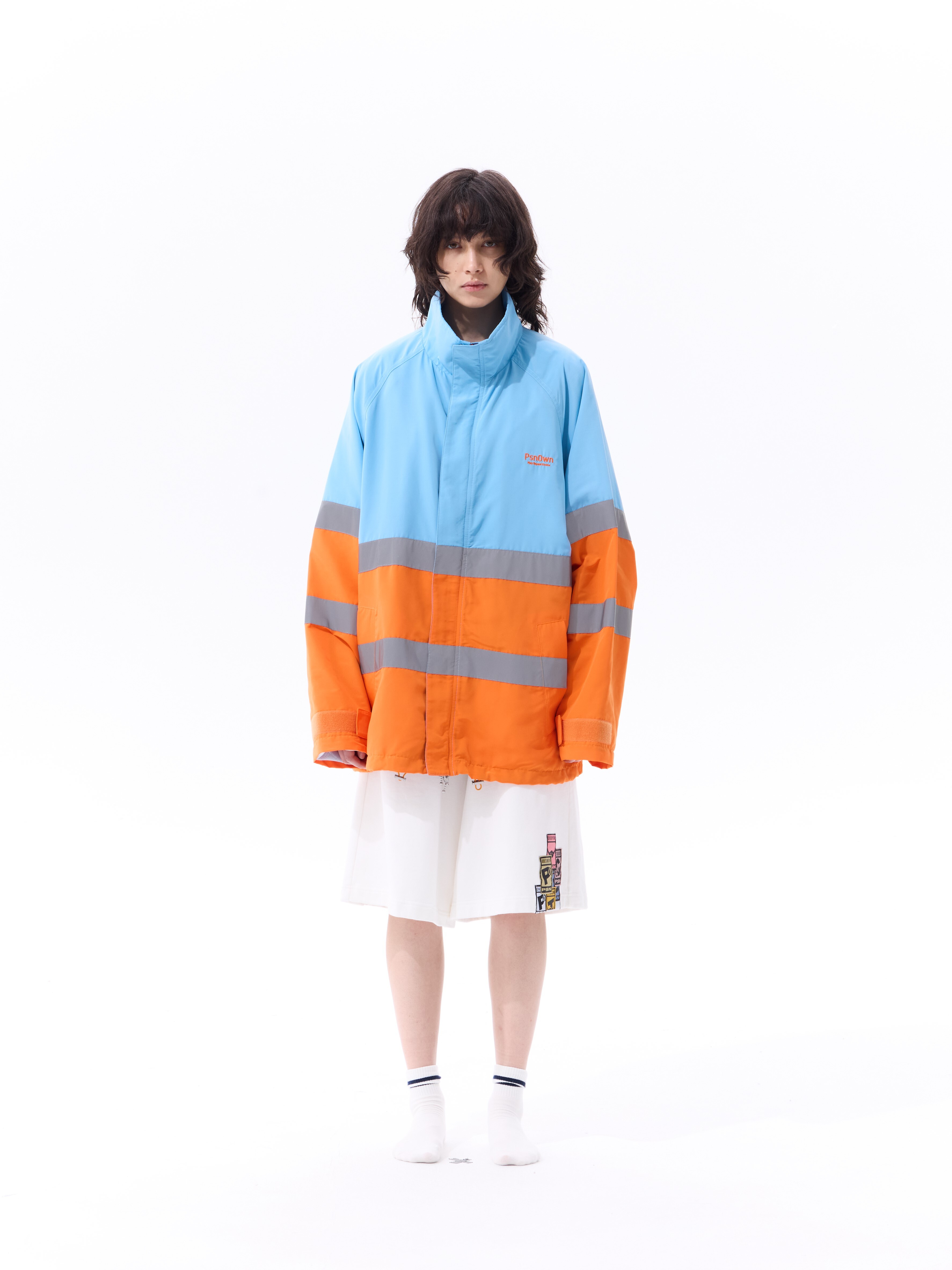 PSN/OWN 撞色反光邊條 寬鬆版型 防風外套 PSN WINDBREAKER P/O-SS26-6007