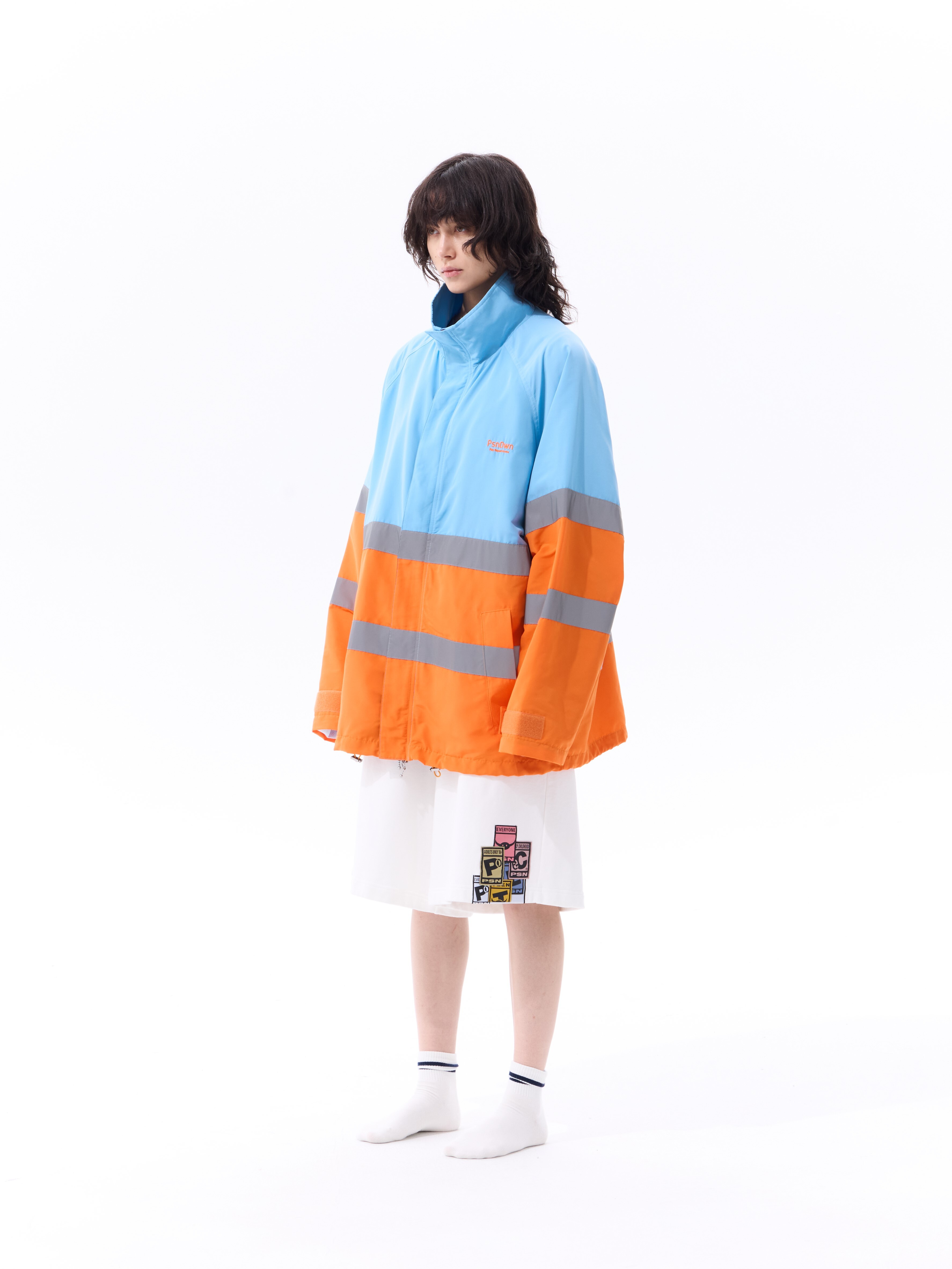 PSN/OWN 撞色反光邊條 寬鬆版型 防風外套 PSN WINDBREAKER P/O-SS26-6007
