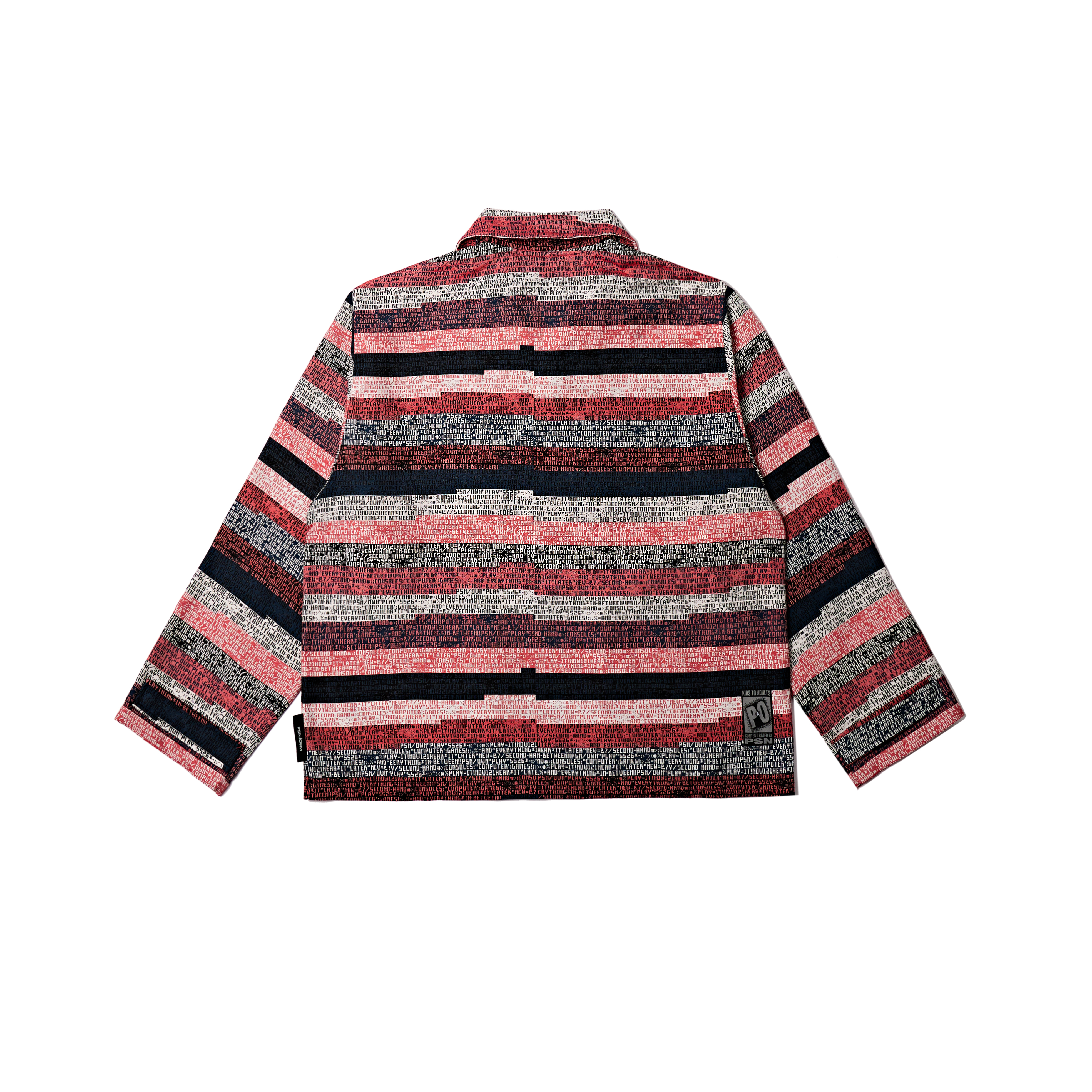 PSN/OWN 滿版程式碼 撞色條紋 立領外套 LOADING JACKET P/O-SS26-6008