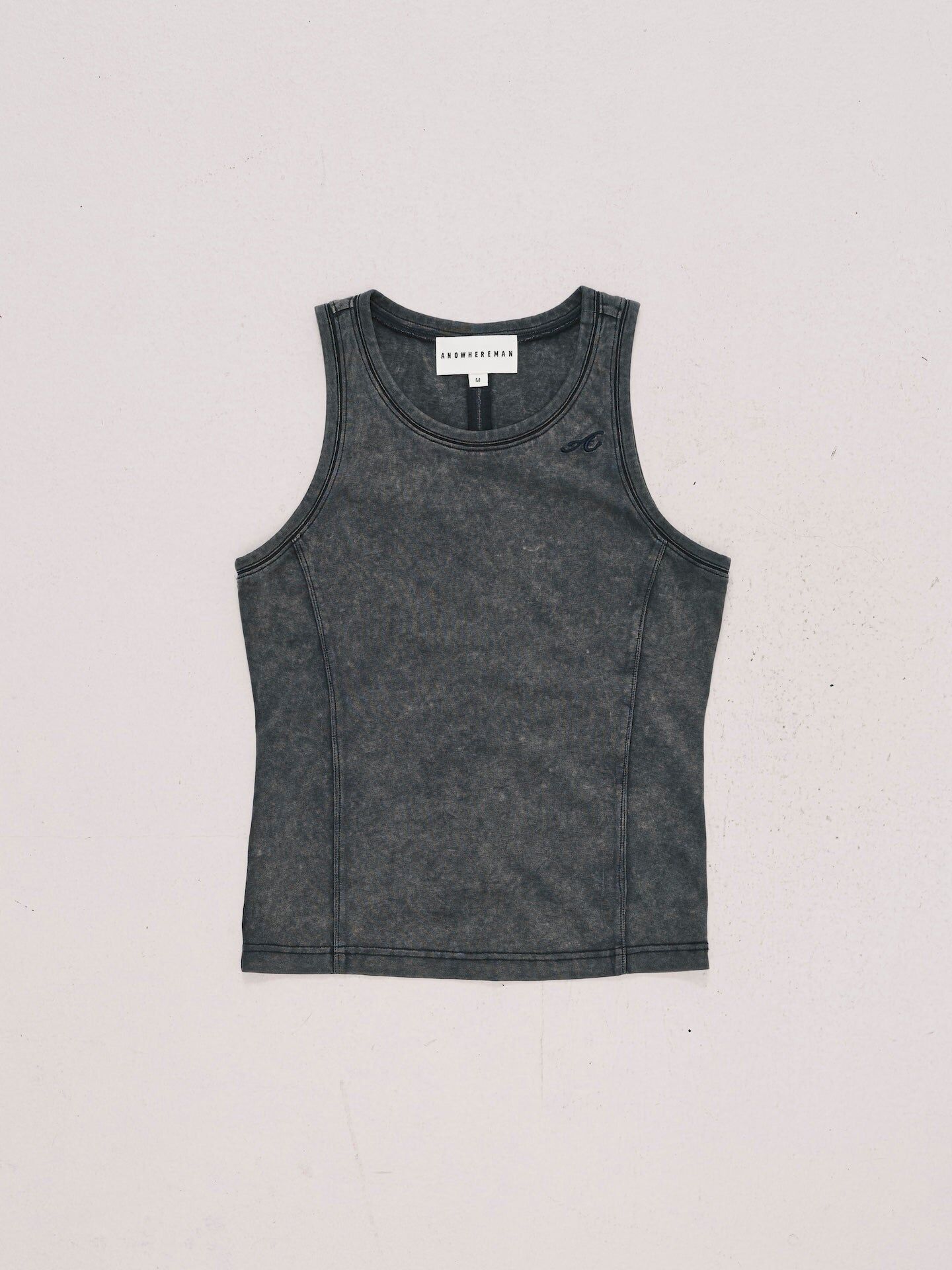 ANOWHEREMAN｜Washed Tank Top (Grey)