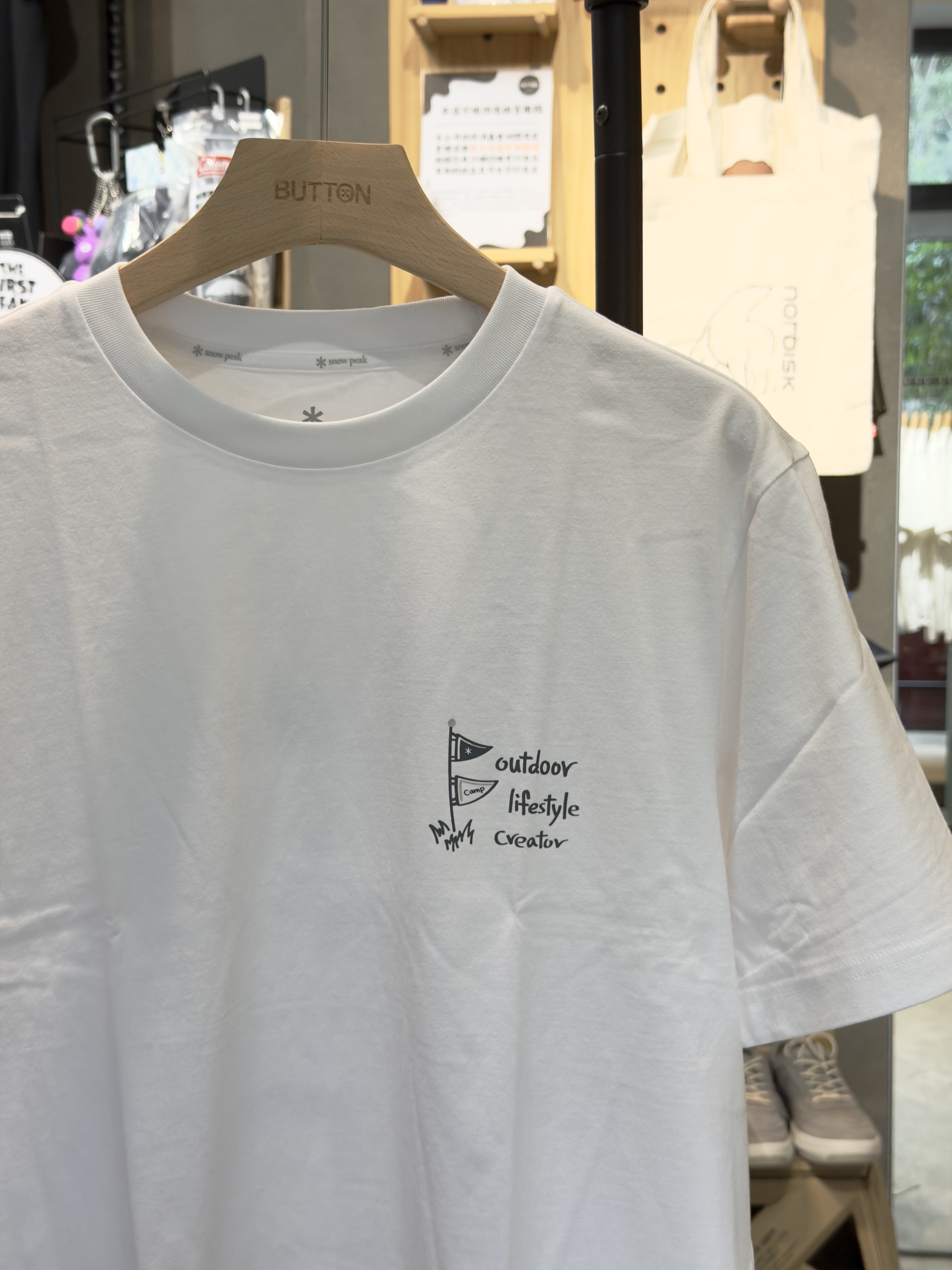 【零碼折扣】Snow Peak Cotton Picnic Short Sleeve T-shirt 25SS 戶外野餐 短tee 玄彬同款 S25MUFTS60
