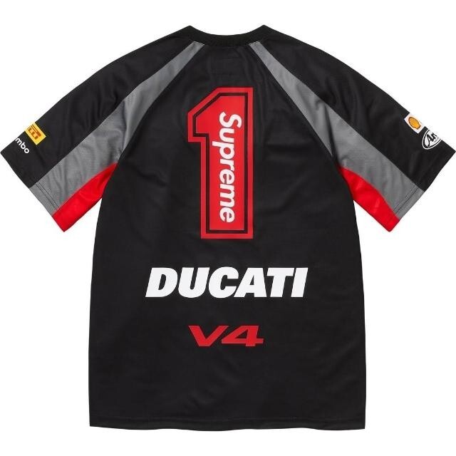 限量現貨 Supreme x Ducati Soccer Jersey Black
