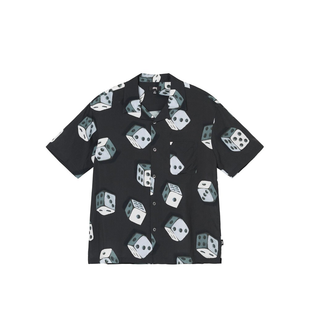 限量現貨 Stussy Dice Pattern Shirt Black 襯衫