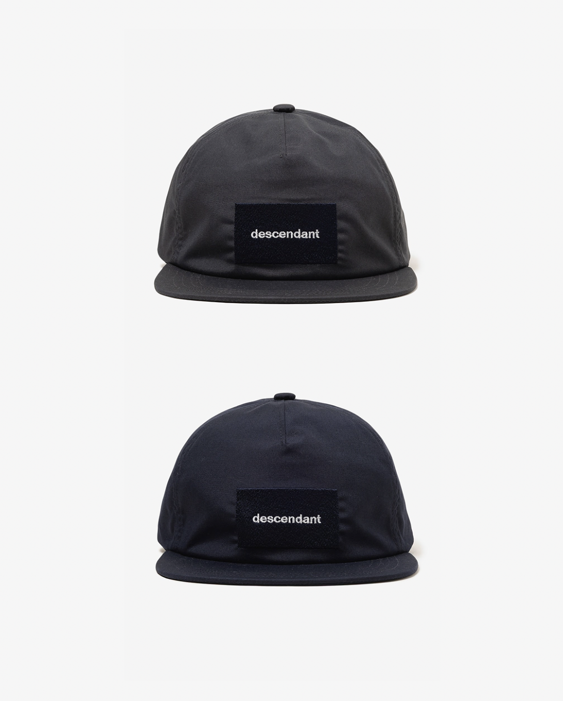 [Instock] DESCENDANT SS26 BOX TRUCKER | Navy / Charcoal
