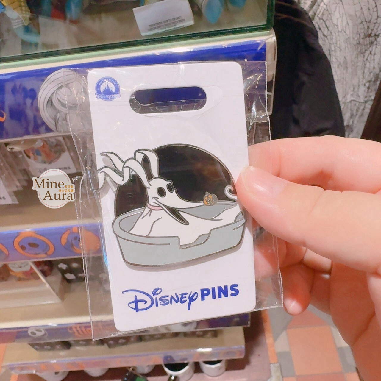 2026 萬聖節限定 零零 Zero 造型 徽章 PIN 聖誕夜驚魂 The Nightmare Before Christmas -香港迪士尼樂園