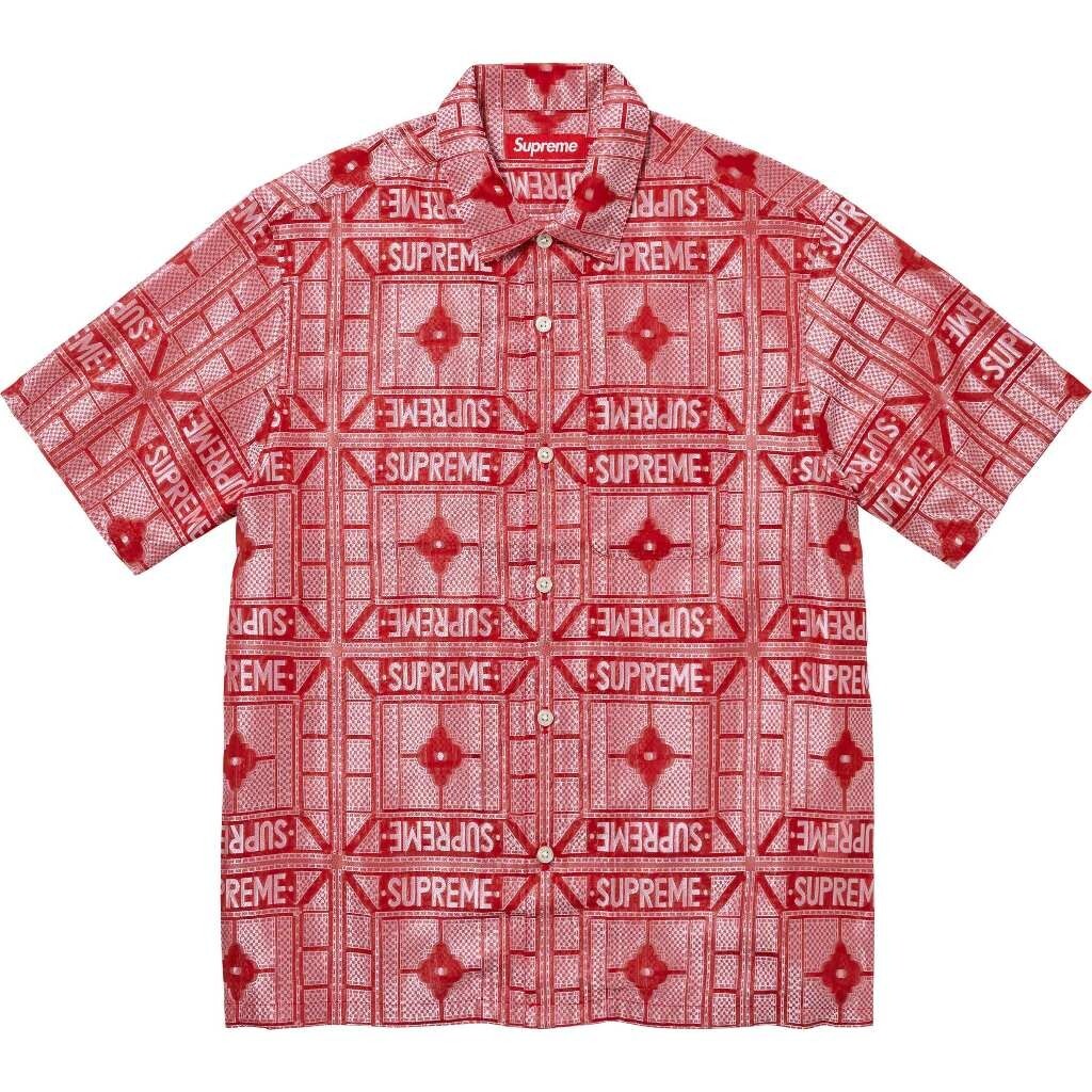 限量現貨 Supreme Tray Jacquard S/S Shirt 滿版襯衫