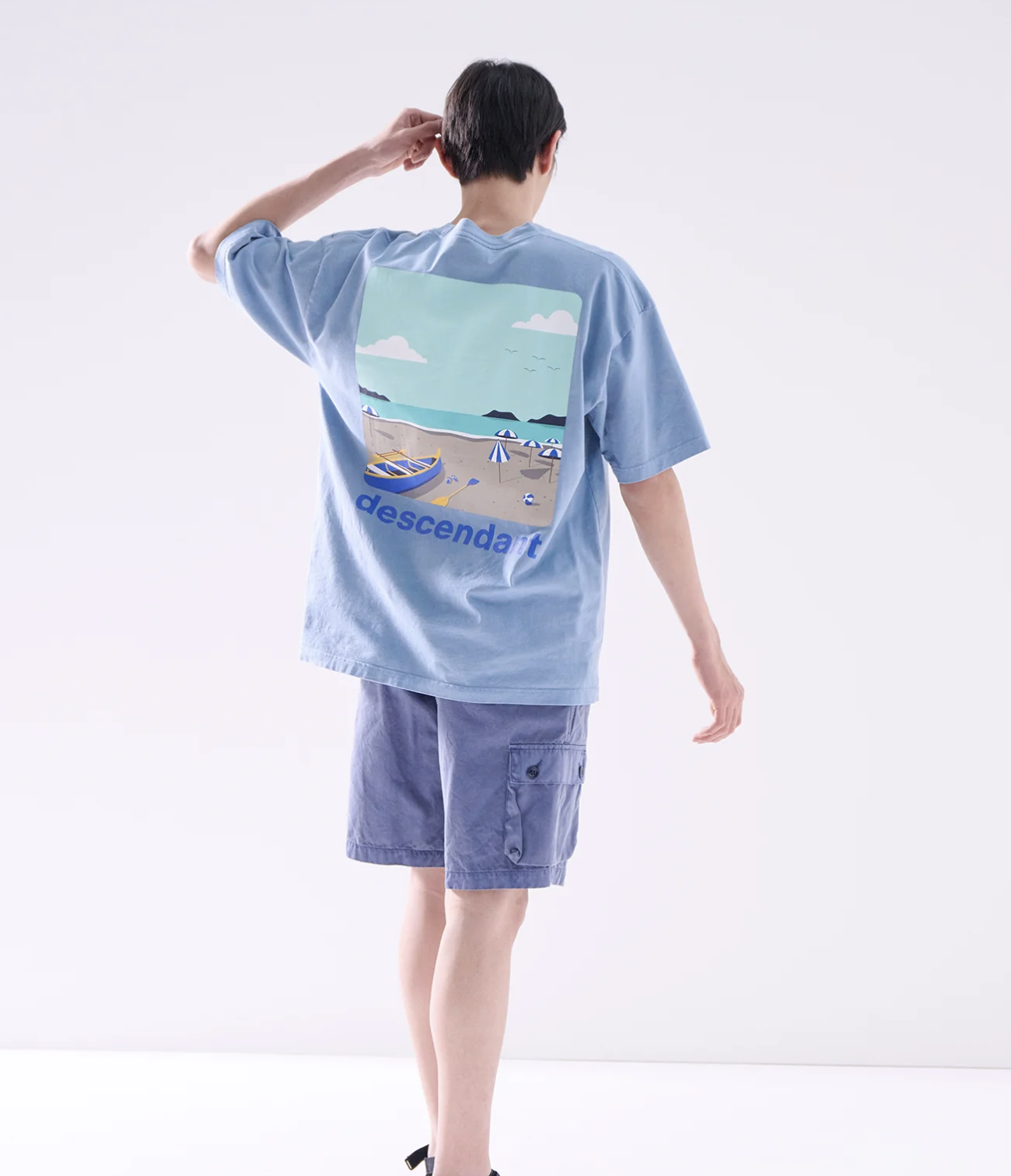 [現貨] DESCENDANT SS26 NO RECEPTION SS | Blue / Gray