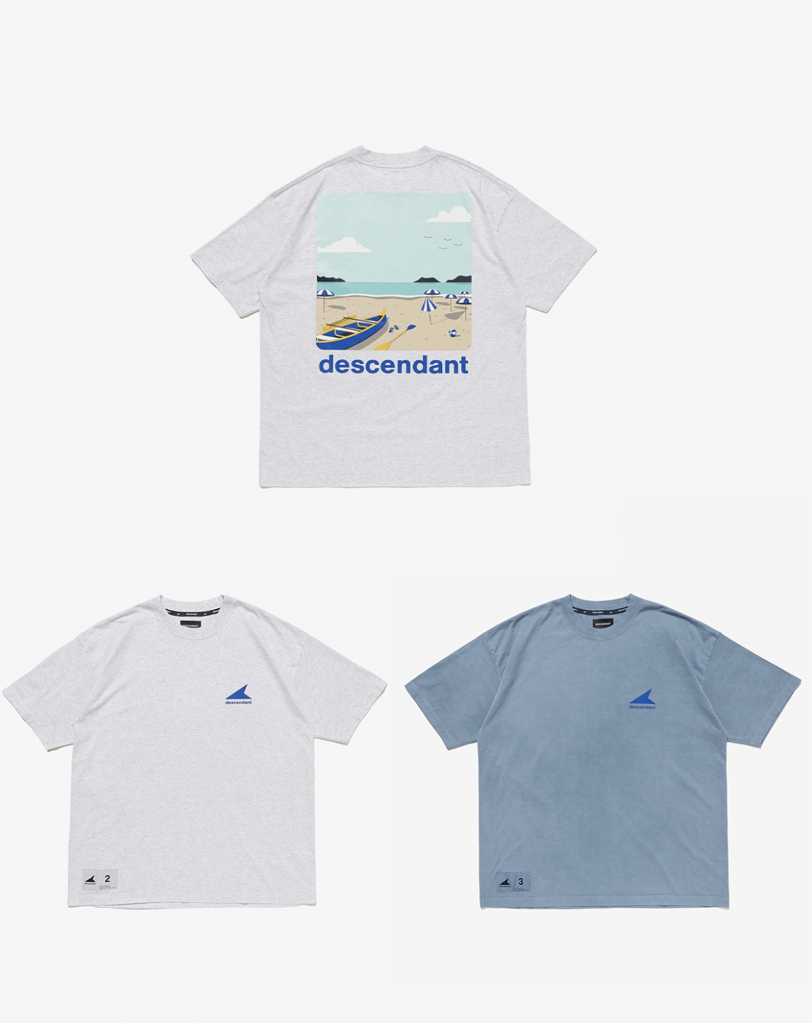 [Instock] DESCENDANT SS26 NO RECEPTION SS | Blue / Gray