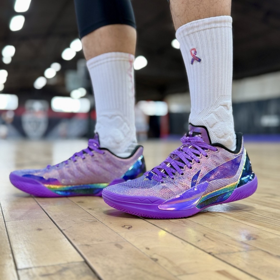 【代購】Li-Ning 李寧 Gamma 2 伽馬2「射線暴」碳板籃球鞋 男款 螢光葡萄紫