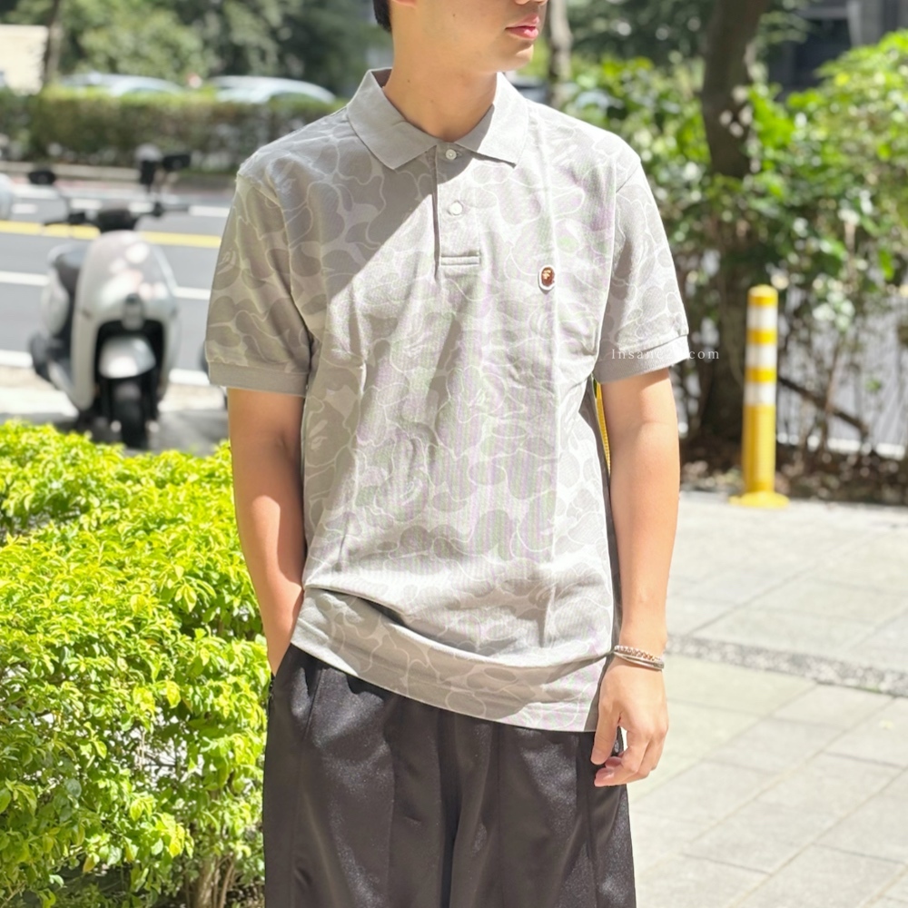 A BATHING APE CAMO POLO 迷彩 POLO衫 短袖 猿人小標 日本