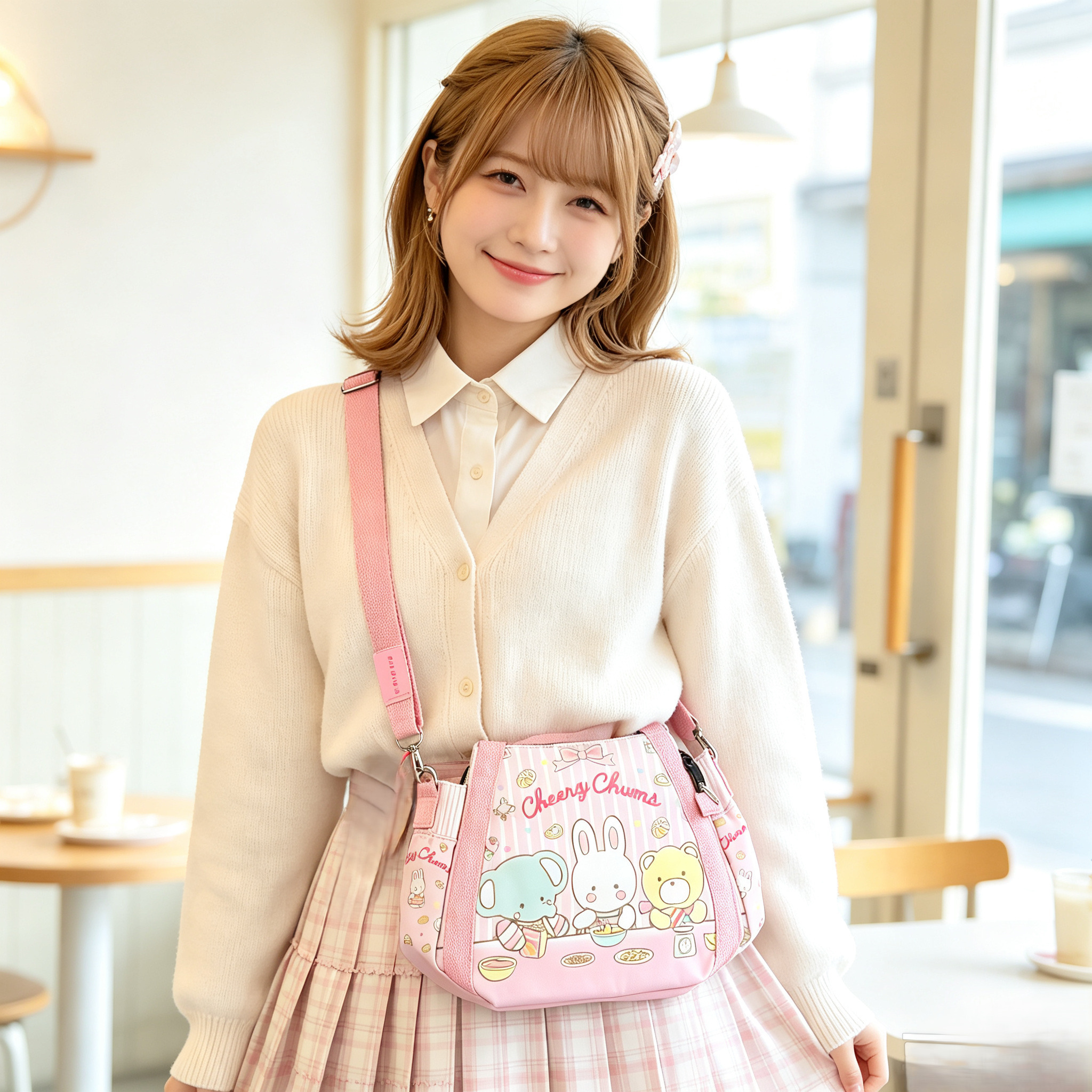21380 Sanrio Marron Cream 兩用斜孭袋