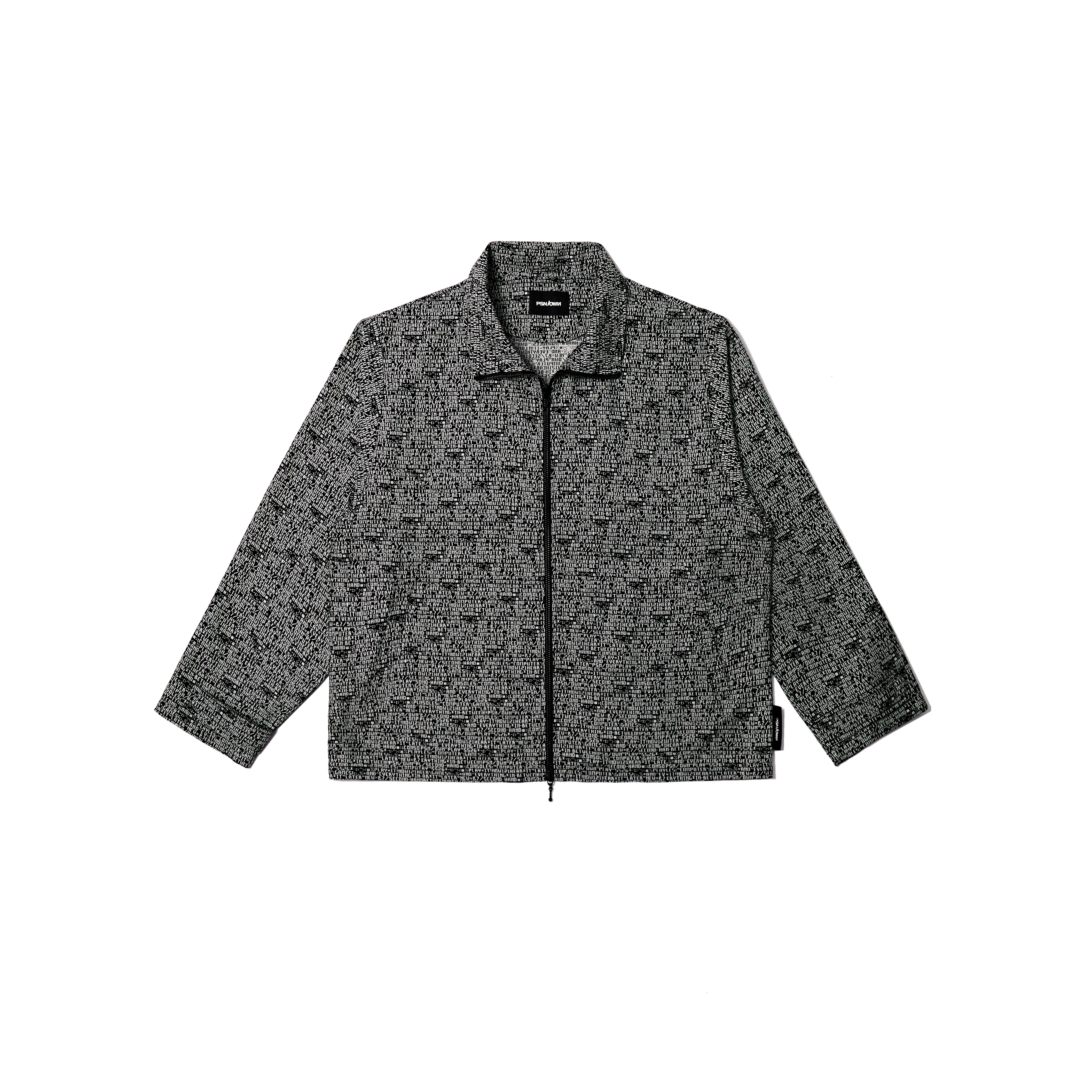 PSN/OWN 黑底滿版程式碼 立領外套 LOADING JACKET P/O-SS26-6009