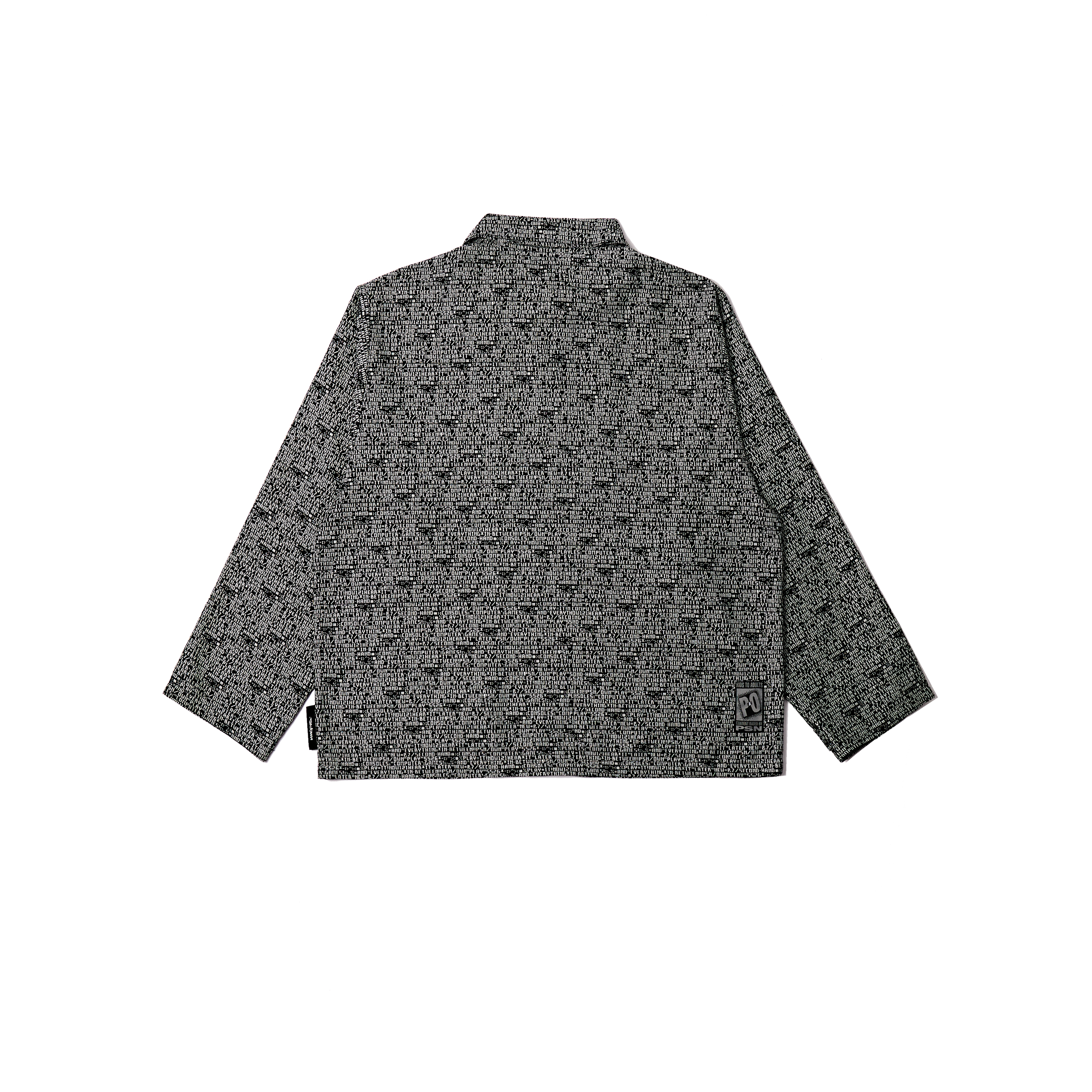 PSN/OWN 黑底滿版程式碼 立領外套 LOADING JACKET P/O-SS26-6009