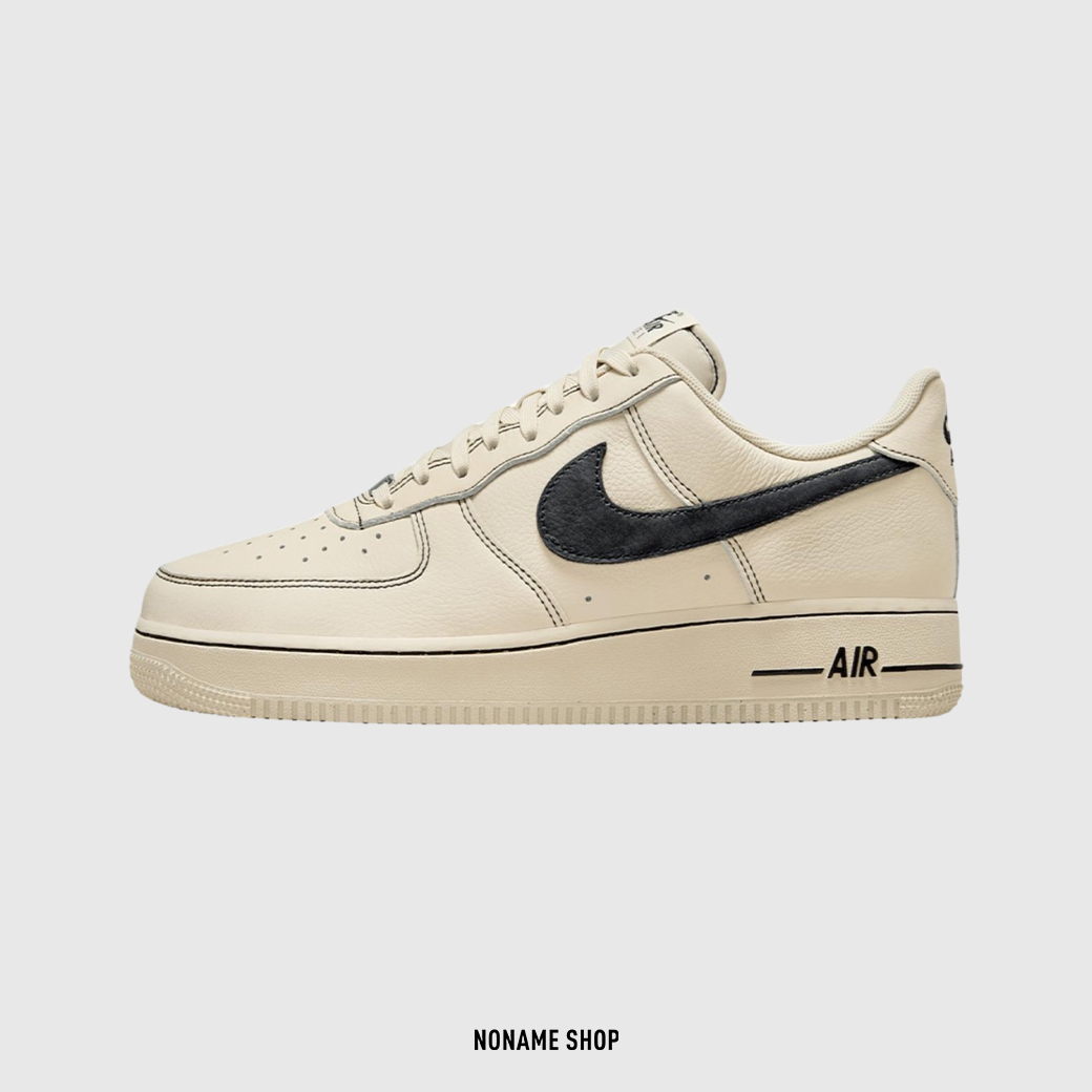 NIKE AIR FORCE 1 07 LV8 描邊 黑勾 米白 (男款)