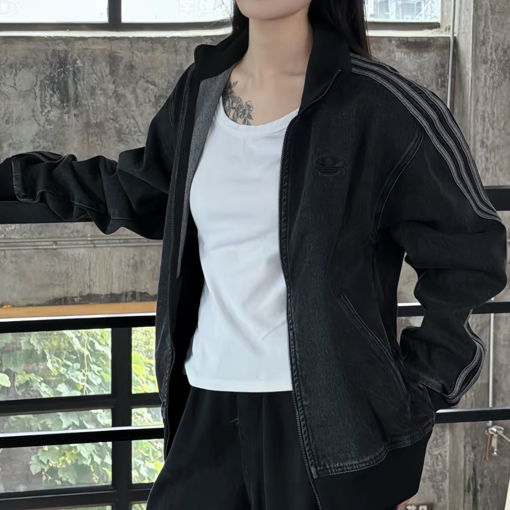 【代購】adidas Originals Adicolor Denim Firebird Track Top 三條紋牛仔外套
