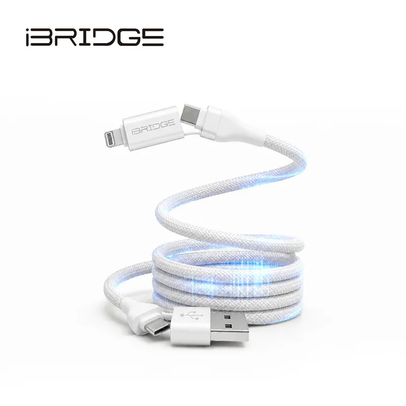 iBRIDGE 100W 四合一磁吸編織線(3colors)