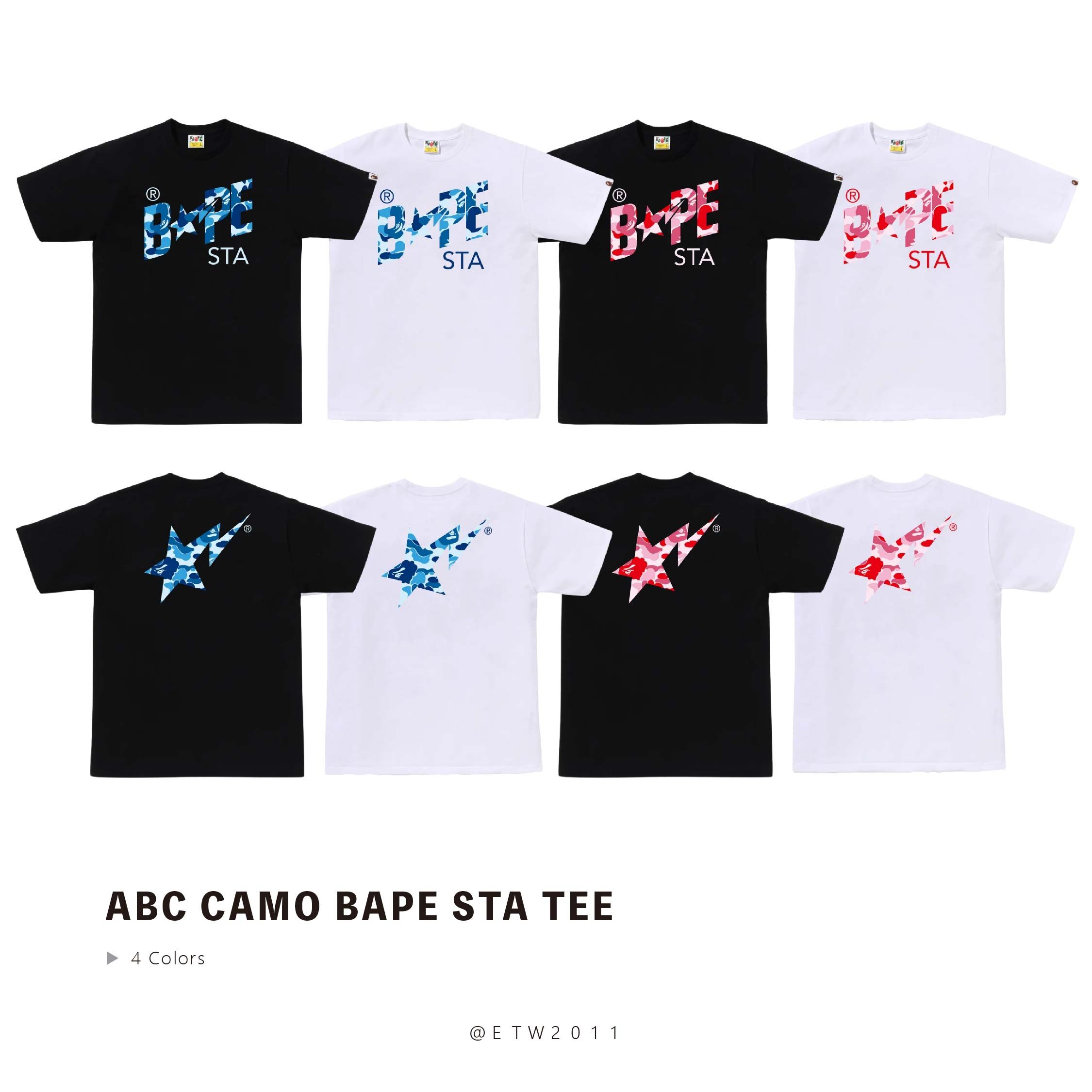 ☆ETW☆【台中店】BAPE ABC CAMO BAPE STA TEE 短T 字體 LOGO 彗星 流星 迷彩