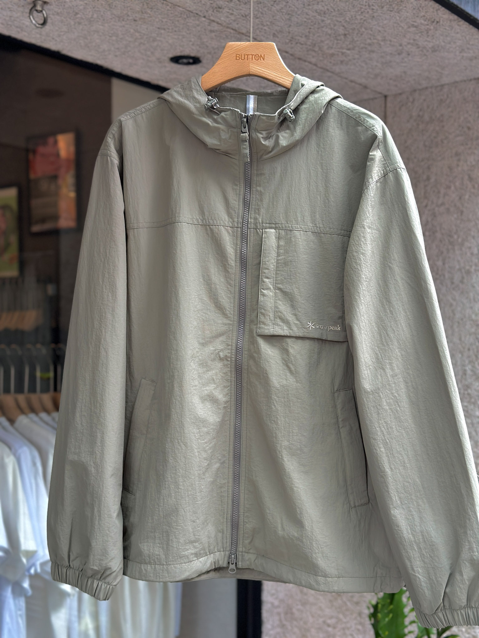 【零碼折扣】Snow Peak Cample Pocket Windbreaker 胸前口袋防風外套 S24FMCWB12