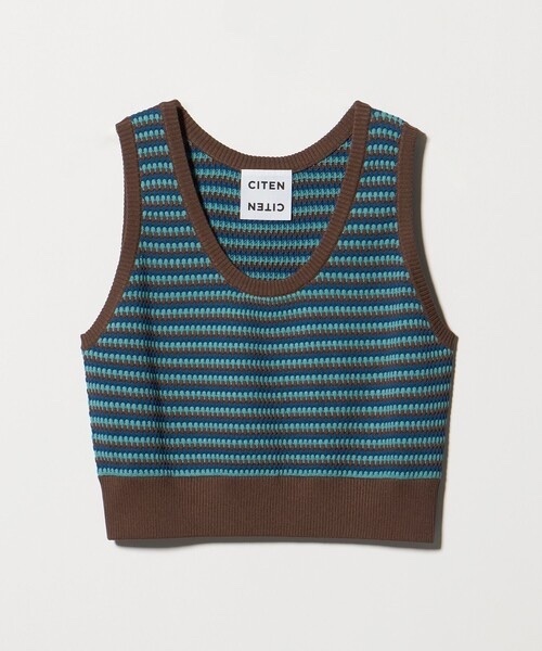 CITEN / Striped Knit Vest