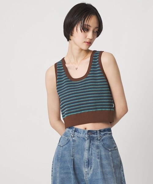 CITEN / Striped Knit Vest