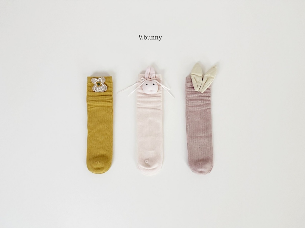 正韓秋Vbunny 立體兔子襪(三入)