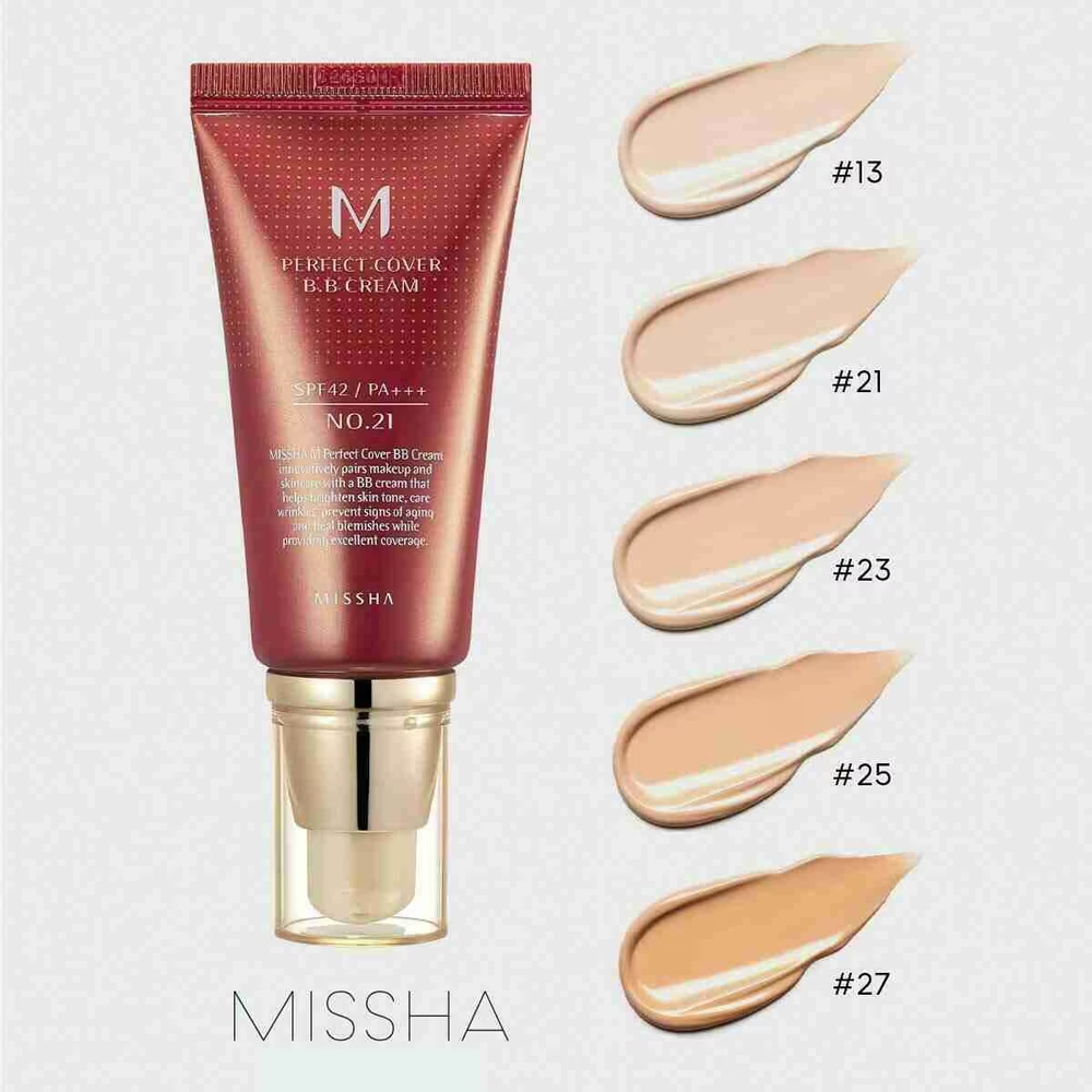 【預購】MISSHA ZKR0815121 M Perfect Cover BB霜(買一送一)（送隨機軟膜1片 + 手膜/腳膜1片）