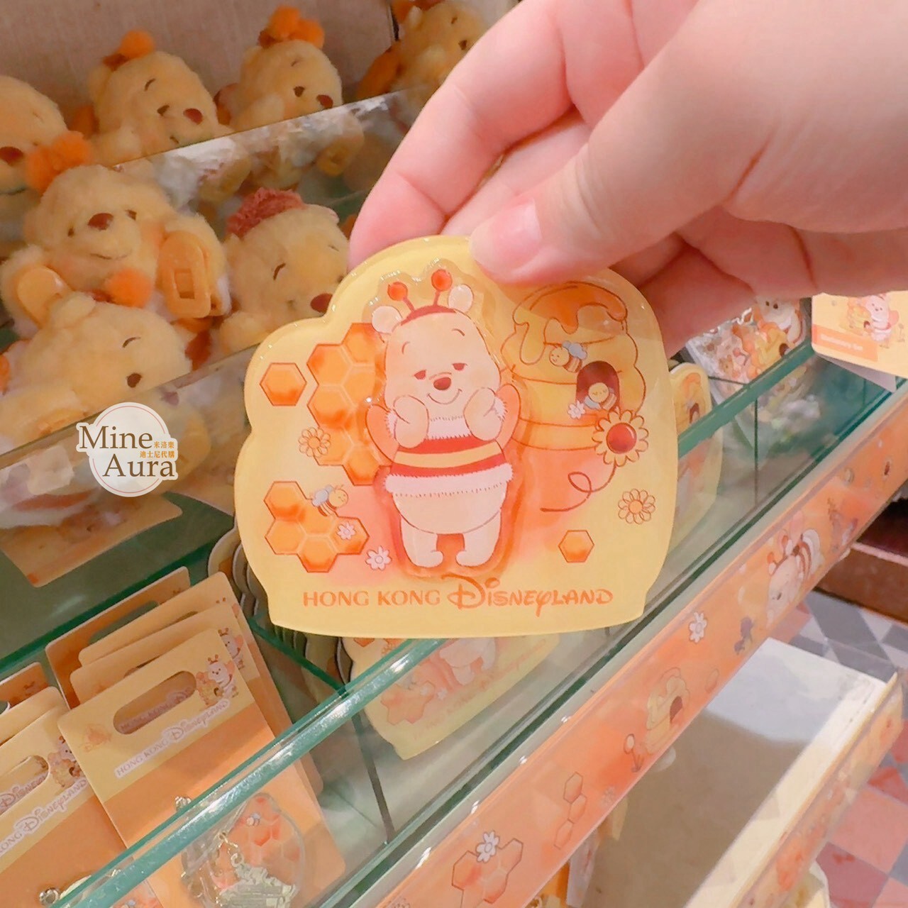 小熊維尼 Winnie the Pooh 尋尋蜜蜜系列 造型 磁鐵 -香港迪士尼樂園