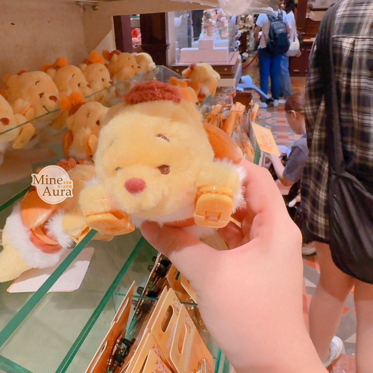 小熊維尼 Winnie the Pooh 尋尋蜜蜜系列 造型 絨毛 趴趴 夾式設計 娃娃 公仔 -香港迪士尼樂園