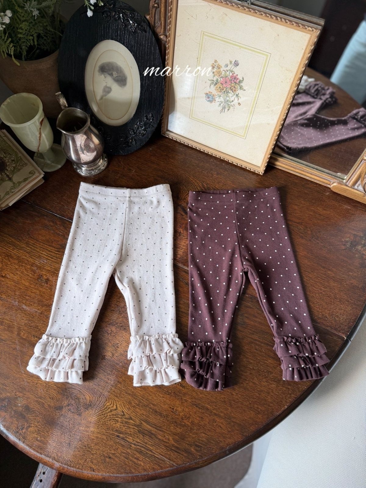 MARRON Dot Leggings